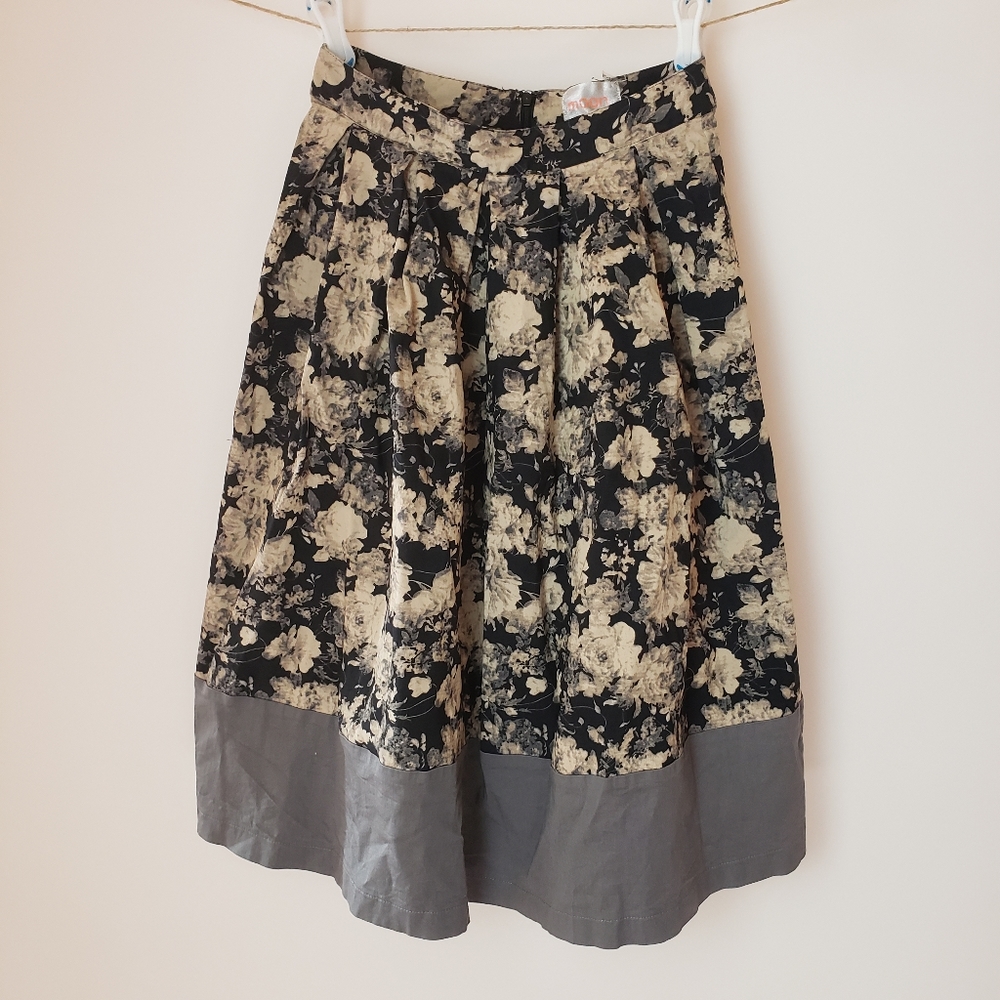 Floral Midi Circle Skirt